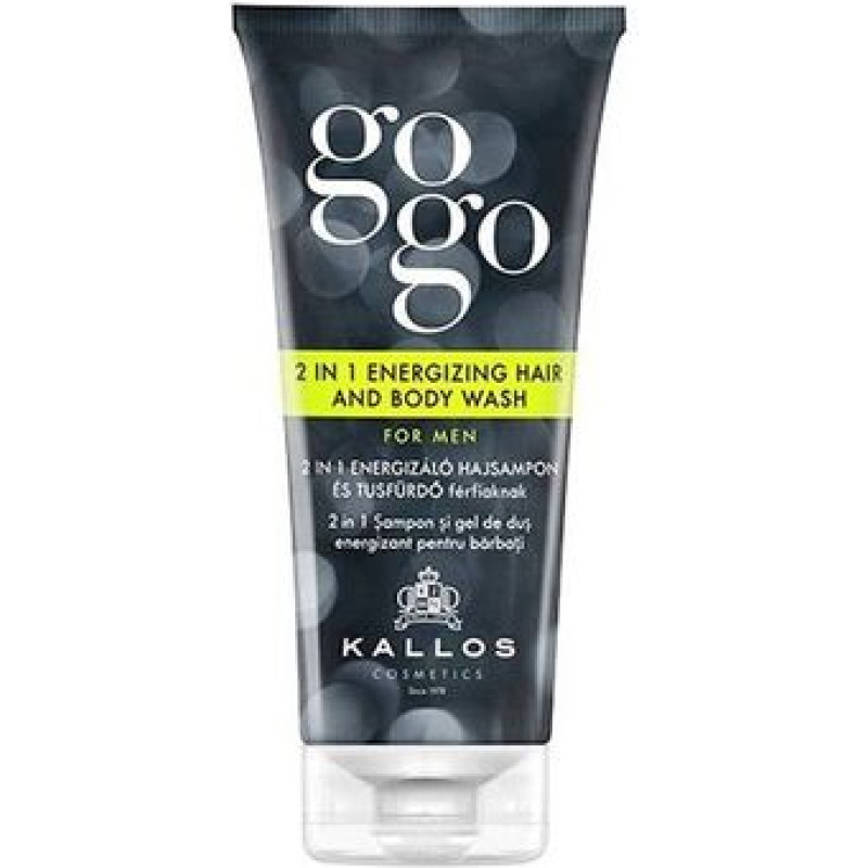 Kallos GoGo 2-In-1 Energizing Hair And Body Wash For Men
