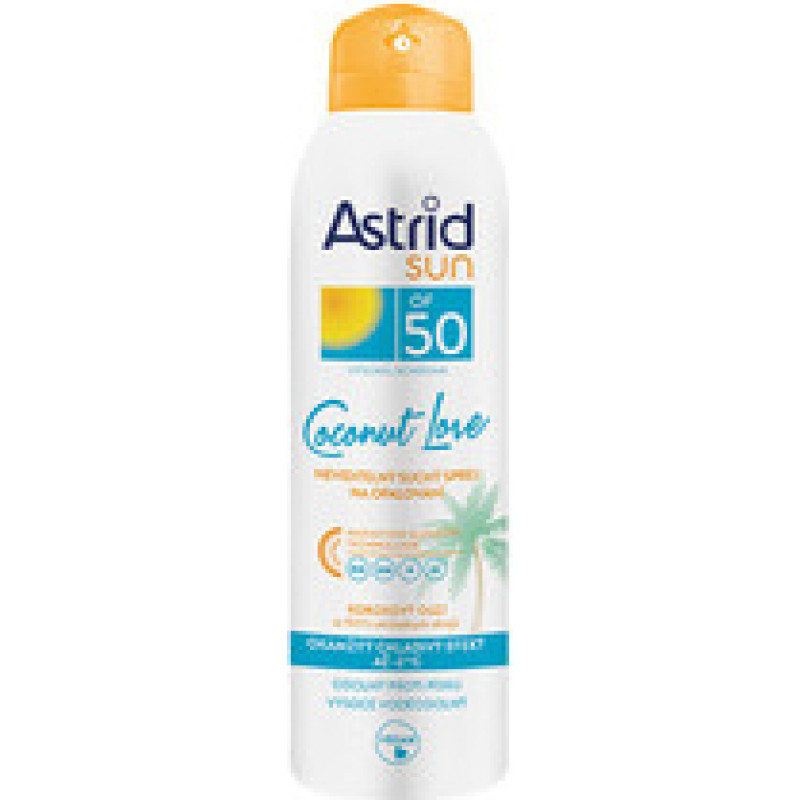 Astrid Coconut Love Spray OF 50 - Invisible dry sun spray