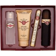 Cuba Royal Gift set EDT 100 ml, aftershave 100 ml, shower gel 200 ml and miniature EDT 35 ml