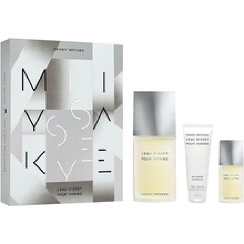 Issey Miyake L'Eau D'Issey Pour Homme Gift Set EDT 125 ml, miniature EDT 15 ml and shower gel 50 ml