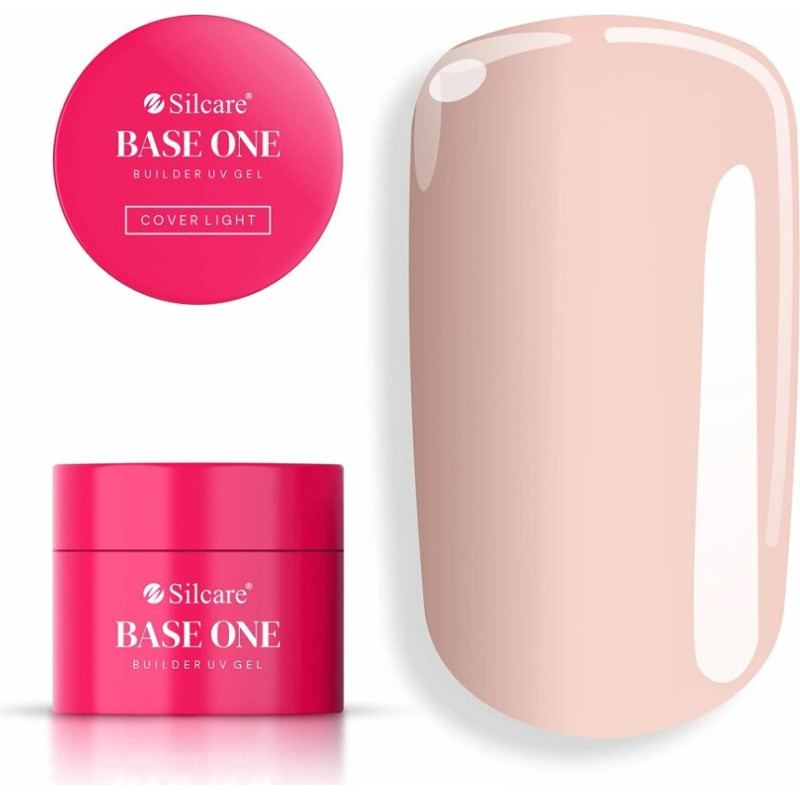 Nagu veidošanas gels Silcare Base One Cover Light, dabīgi gaiši bēšs, noturīgs, pašizlīdzinošs
