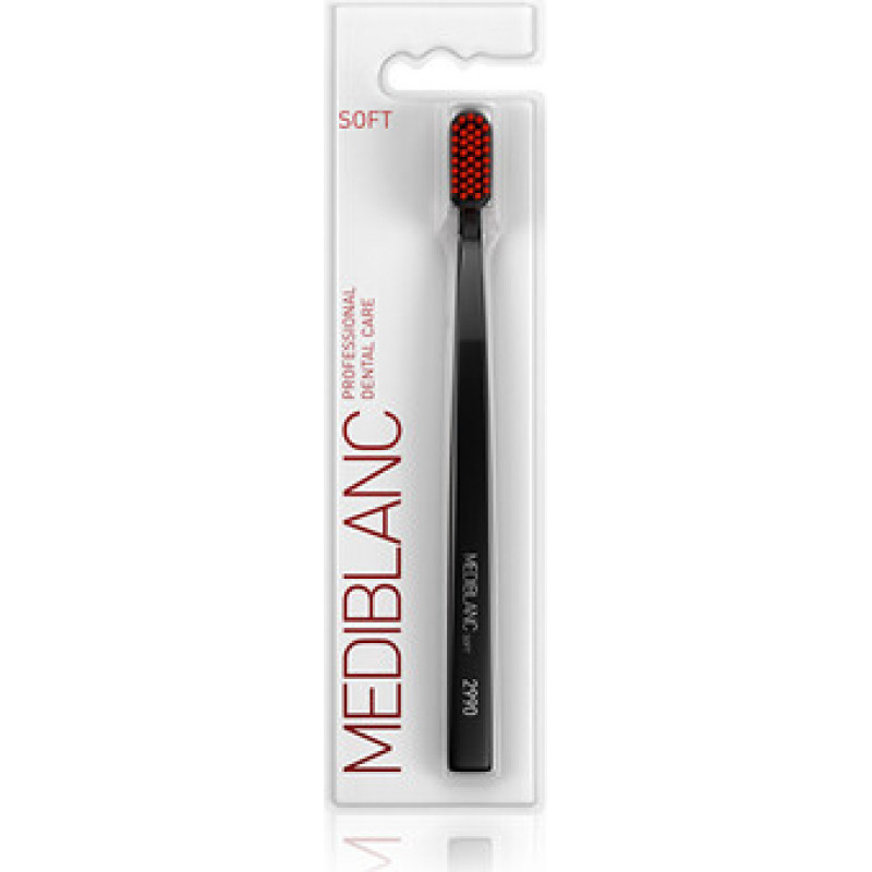Mediblanc Soft Čern&yacute; - Zubn&iacute; kart&aacute;ček 1 ks
