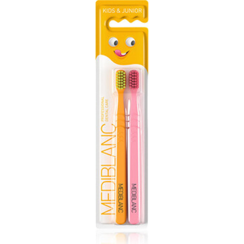 Mediblanc Kids Ultra Soft Oranžov&aacute;/Růžov&aacute; - Dětsk&yacute; kart&aacute;ček 2 ks