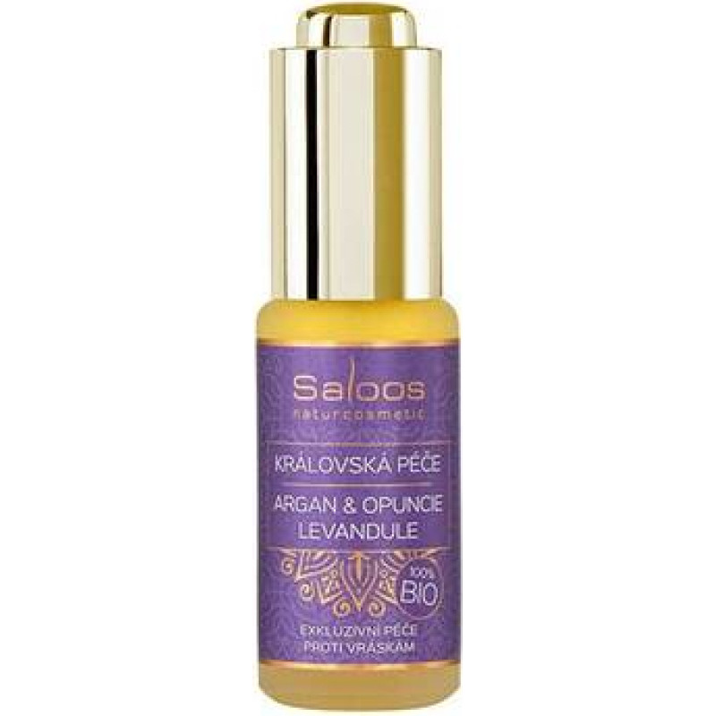 Saloos Kr&aacute;lovsk&aacute; p&eacute;če Argan & Opuncie & Levandule 20 ml
