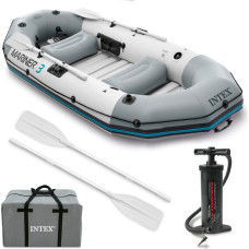 Intex Inflatable boat Mariner 3 for 3 persons paddles pump fishing rod holders and motor mount INTEX 68373
