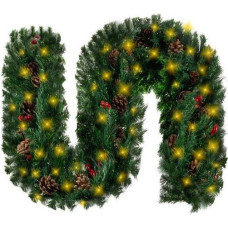 Ziemassvētku eglīšu vītne 2,7 m ar Ruhhy 22322 LED gaismām