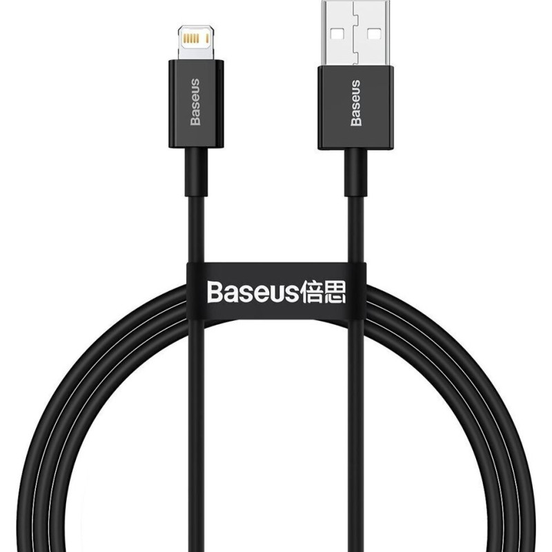 Baseus kabelis Superior USB - Lightning 1,0 m 2,4A melns