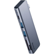 Parveidotājs Baseus Harmonica 5-in-1 HUB docking station peleks CAHUB-K0G