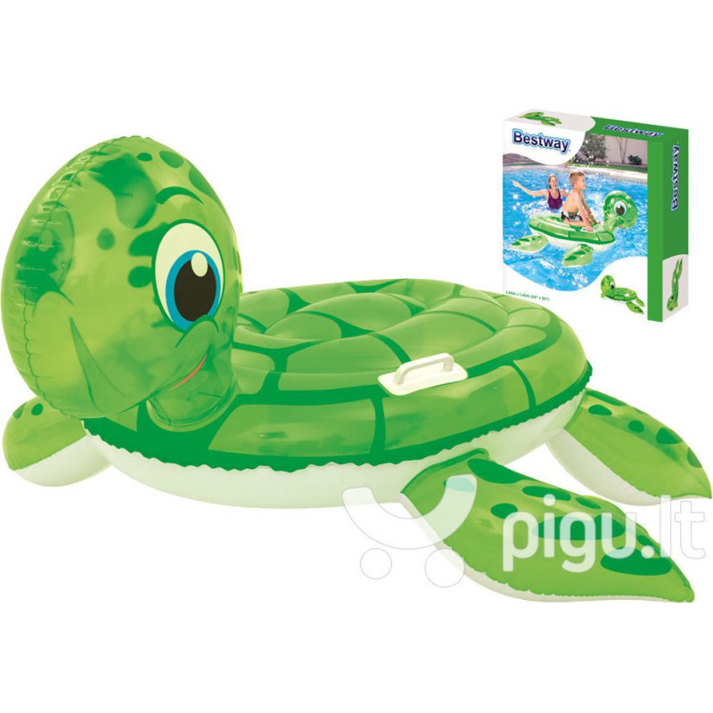 Jāšanas Bruņurupuča Pērtiķis - BESTWAY - 140 x 140 cm - PVC - Bērniem - Zaļš