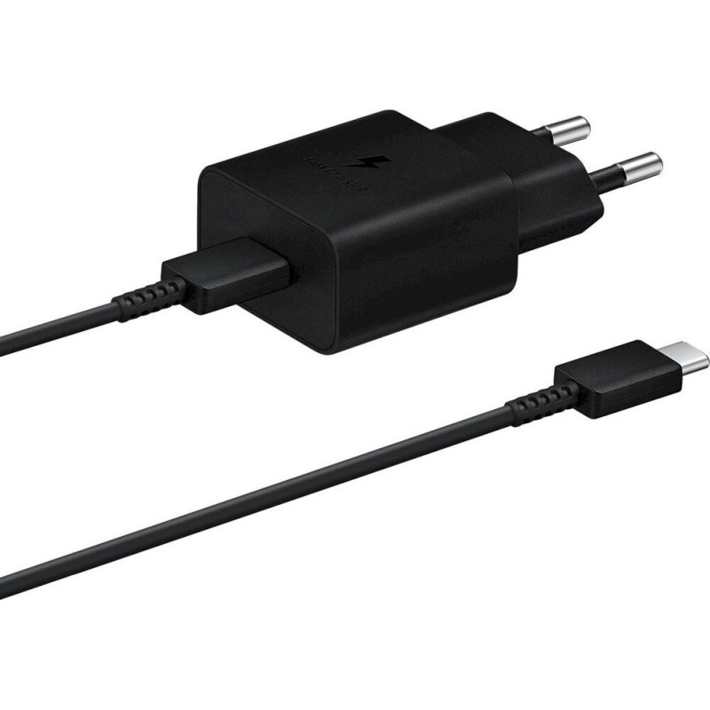 USB C lādētājs 15W + USB C kabelis - SAMSUNG - Melns