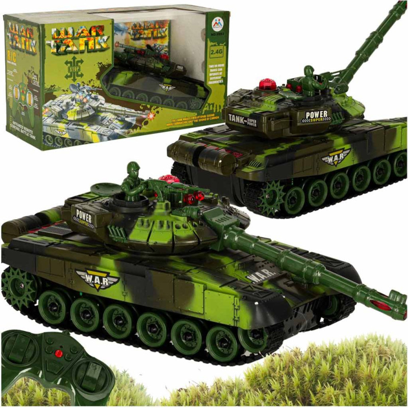 RC kara tanks 9993 2,4 GHz meža kamuflāža