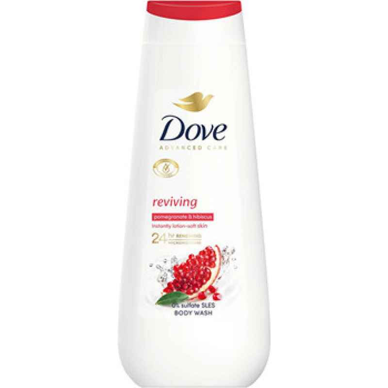 Dove Advanced Care Reviving Body Wash - Sprchov&yacute; gel s vůn&iacute; gran&aacute;tov&eacute;ho jablka a ibi&scaron;ku