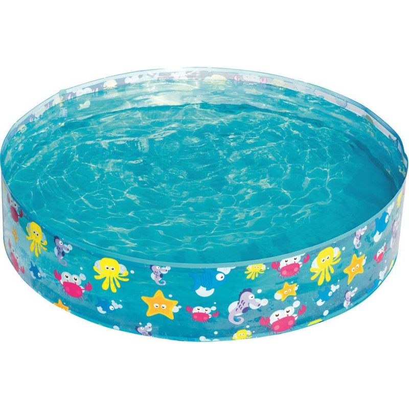 Baseins - Bestway - FILL 'N FUN - Diametrs 1.22m - Augstums 25cm - Multikolora - PVC, Vinils