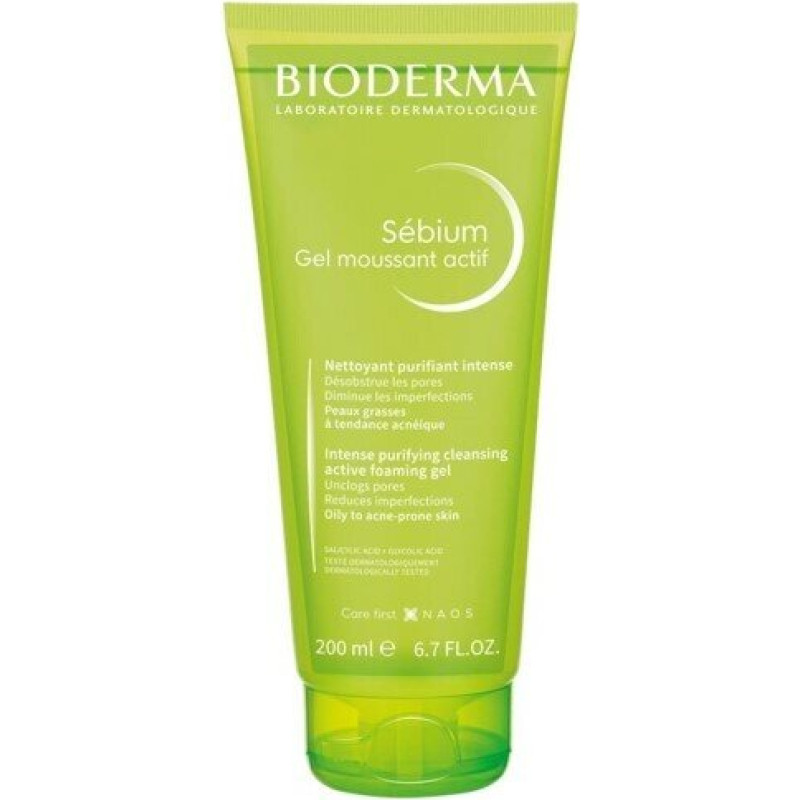Bioderma Sebium Gel Moussant Actif putojoša želeja, 200 ml