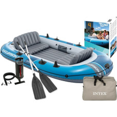Intex Ponton dmuchany Excursion 4 4-osobowy pompka 2 wiosła torba INTEX 66324