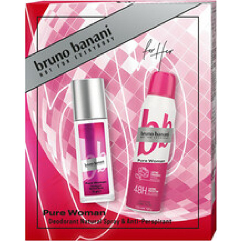 Bruno Banani Pure Woman D&aacute;rkov&aacute; sada Deodorant 75 ml a antiperspirant 150 ml