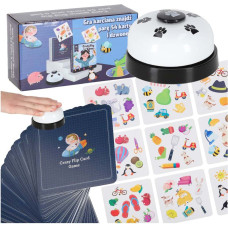 Kāršu spēle atrast pāri 54 kartes un zvans