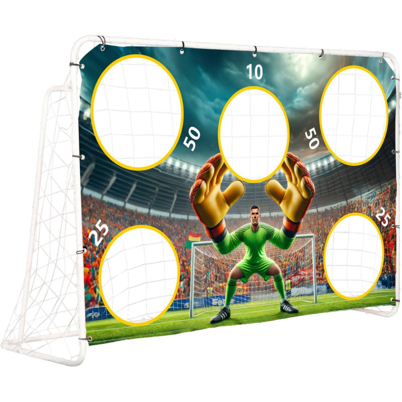 Multigarden Football Training Goal with Target Sheet 180x122 cm MultiGarden