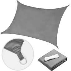 Multigarden Square sunshade sail, waterproof canopy, 3x3 m, gray, MultiGarden