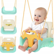 Bērnu šūpoles Kruzzel 3in1 ar drošības jostu un sēdekli