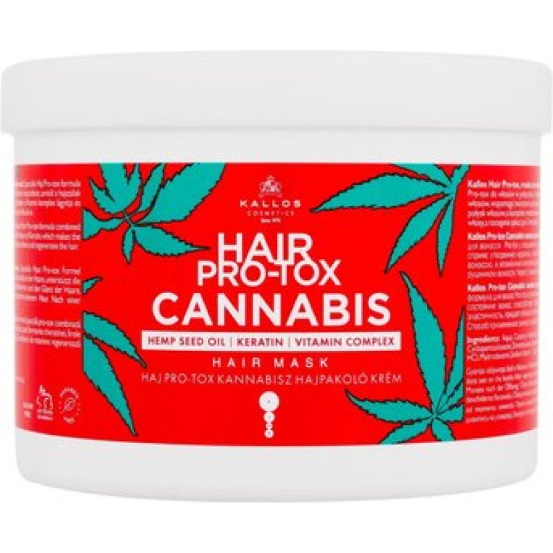 Kallos Hair Pro-Tox Cannabis Hair Mask - Mask for damaged hair