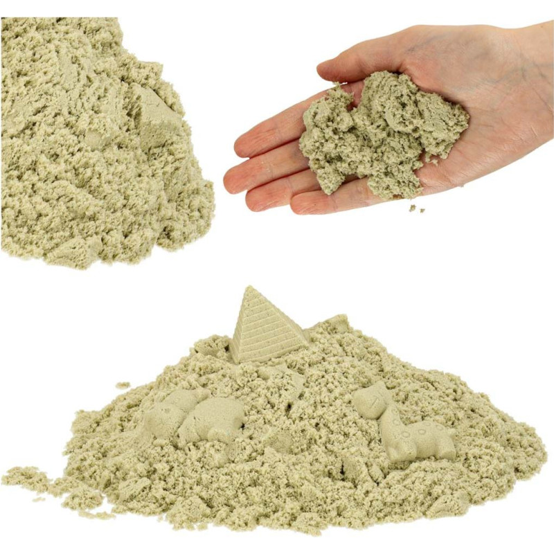 Kinētiskās smiltis 1kg maisā, dabiski bēšs