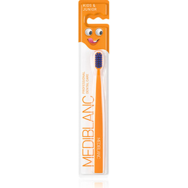 Mediblanc Kids Ultra Soft oranžov&yacute; - Dětsk&yacute; zubn&iacute; kart&aacute;ček 1 ks