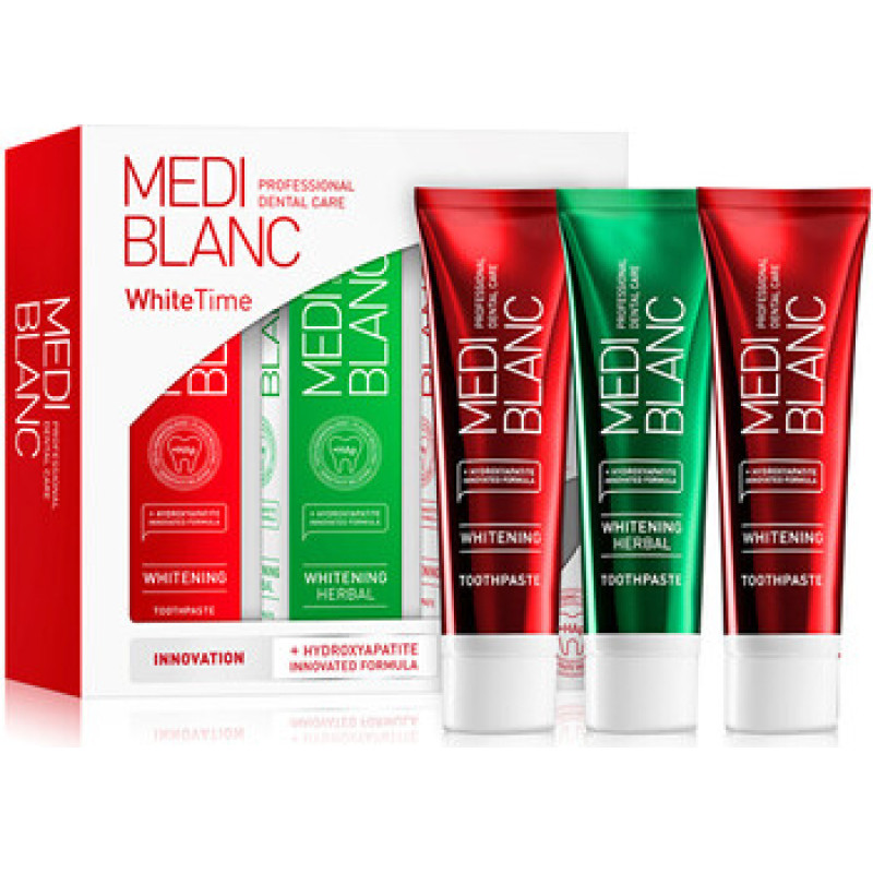 Mediblanc Whitetime Toothpaste Set - Sada bělic&iacute;ch past na zuby