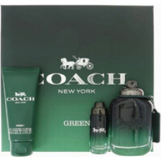 Coach Green for Men Gift set EDT 100 ml, miniature EDT 15 ml and shower gel 100 ml