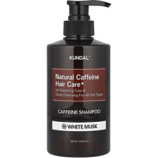 Kundal Natural Caffeine Hair Care+ White Musk Caffeine Shampoo - &Scaron;ampon proti vypad&aacute;v&aacute;n&iacute; vlasů s kofeinem