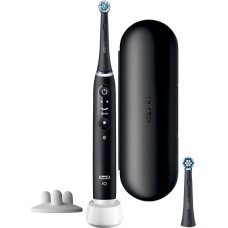 Oral-B iO 6 Melna Elektriskā Zobu Birste - 3 Birstes Galvas - 5 Zobu Tīrīšanas Režīmi - Iebūvēta Taimeris