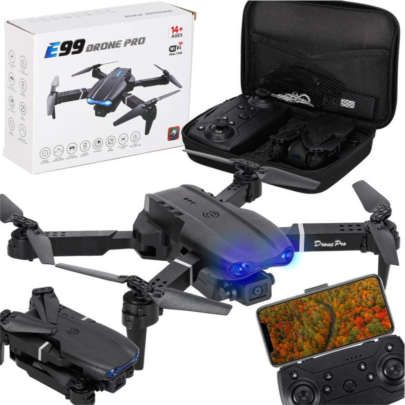 RC drons E99 Pro ar dubulto kameru 720P bez galvas