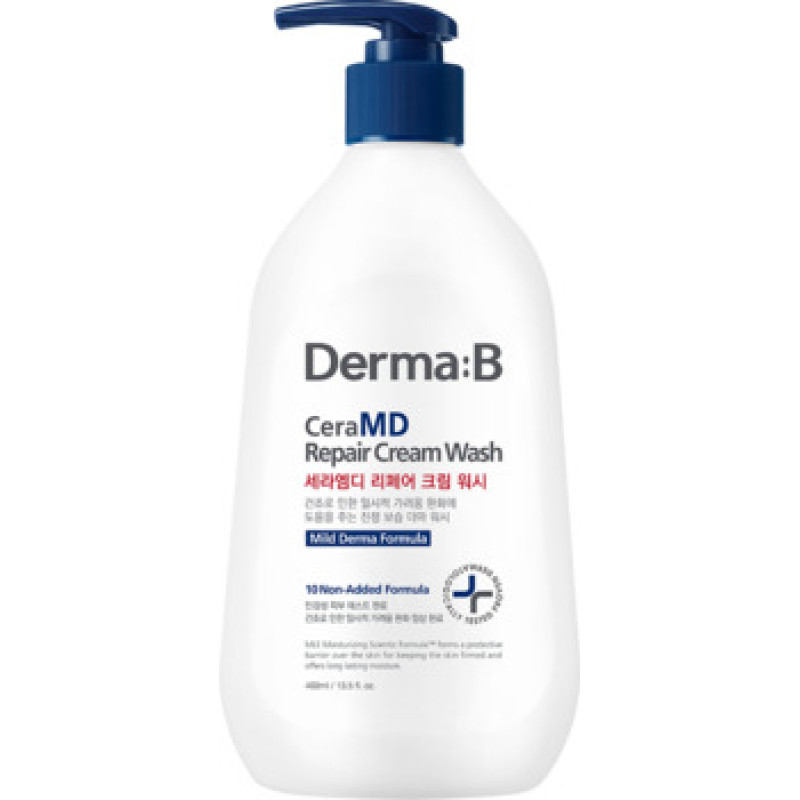 Derma:b CeraMD Repair Cream Wash - Sprchov&yacute; kr&eacute;m s regeneračn&iacute;m &uacute;činkem