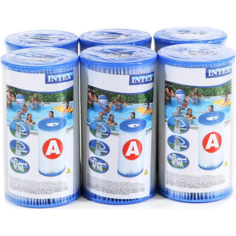 Intex 6x FILTERS TYPE A PUMP 6pcs INTEX POOL 29000