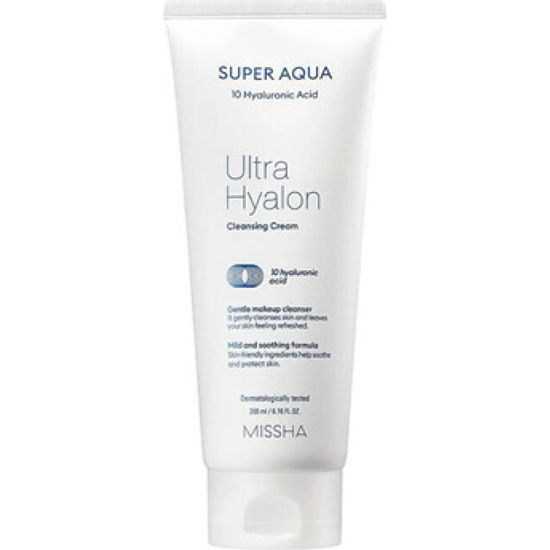 Missha Super Aqua Ultra Hyalon Cleansing Cream - Hydratačn&iacute; čistic&iacute; kr&eacute;m