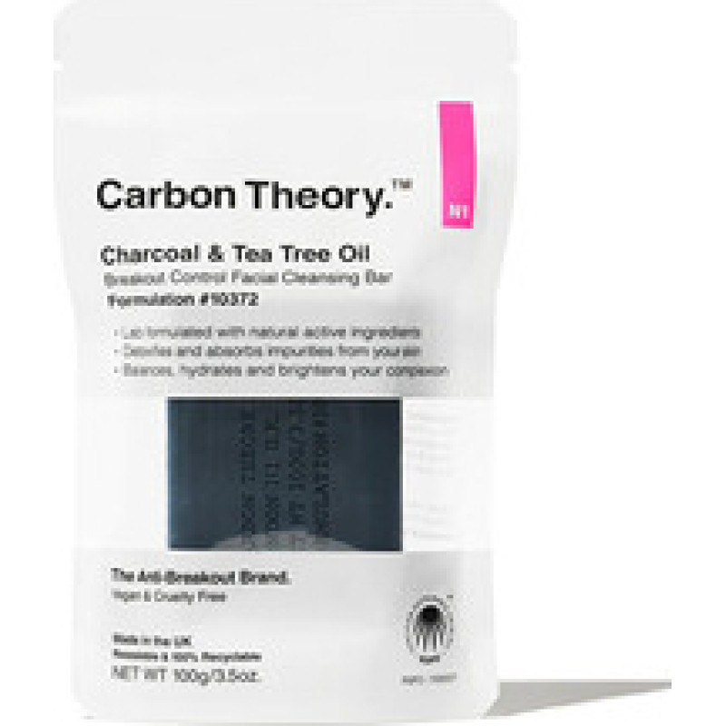 Carbon Theory Charcoal & Tea Tree Oil Breakout Control Facial Cleansing Bar
