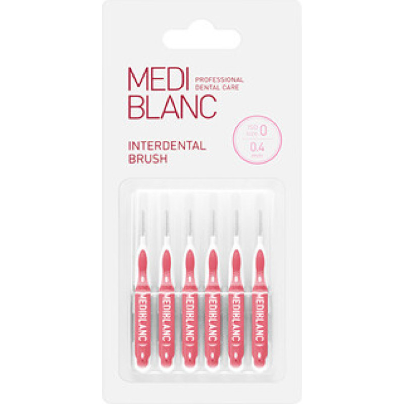 Mediblanc Mezizubn&iacute; kart&aacute;ček tvaru I 0,4 mm ( růžov&yacute; )