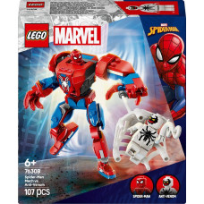LEGO Marvel 76308 Spider-Man robots pret Anti-Venom - Supervaro spēle no 6 gadu vecuma