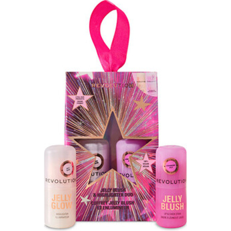 Makeup Revolution Jelly Blush & Highlighter Set - D&aacute;rkov&aacute; sada