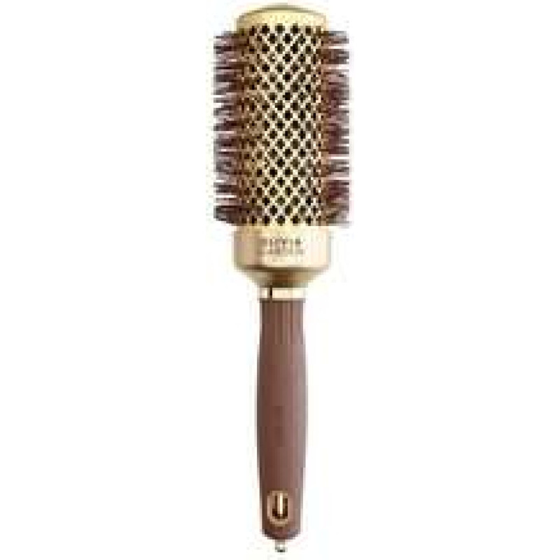 Olivia Garden Expert Blowout Shine Round Brush Wavy Bristles Gold & Brown (45 mm )