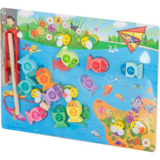 Montessori koka makšķerēšanas spēle ar bites magnētu