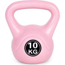Kettlebell tējkanna 10 kg vingrinājumiem hanteles bumba kettlebell slodzes svars fitnesa rozā ModernHome