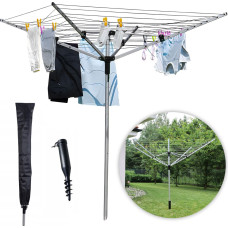 Modernhome Garden clothes dryer, 60 m drying space + mounting auger, ModernHome