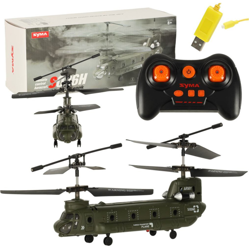 Syma S026H-1 RC drons 2.4GHz Wi-Fi melns