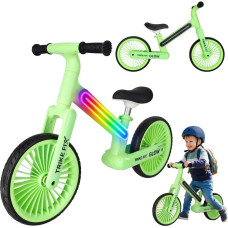 Rowerek biegowy Trike Fix Glow LED neon zielony