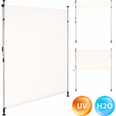 Multigarden Markiza zaciskowa rozporowa roleta zwijana na korbkę regulacja wysokości beżowa MultiGarden