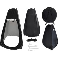 Telts duša, ģērbtuve, pārvietojamais wc, melns