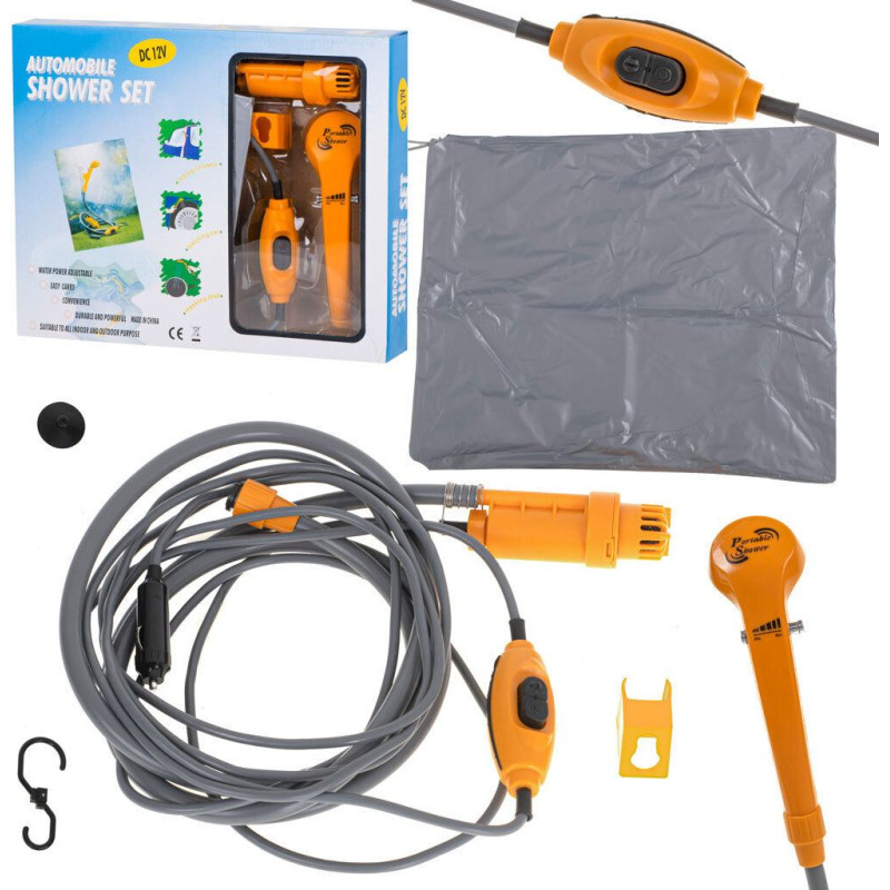 Ceļojumu duša pārnēsājama kempinga duša veļas mazgājamā mašīna 12v