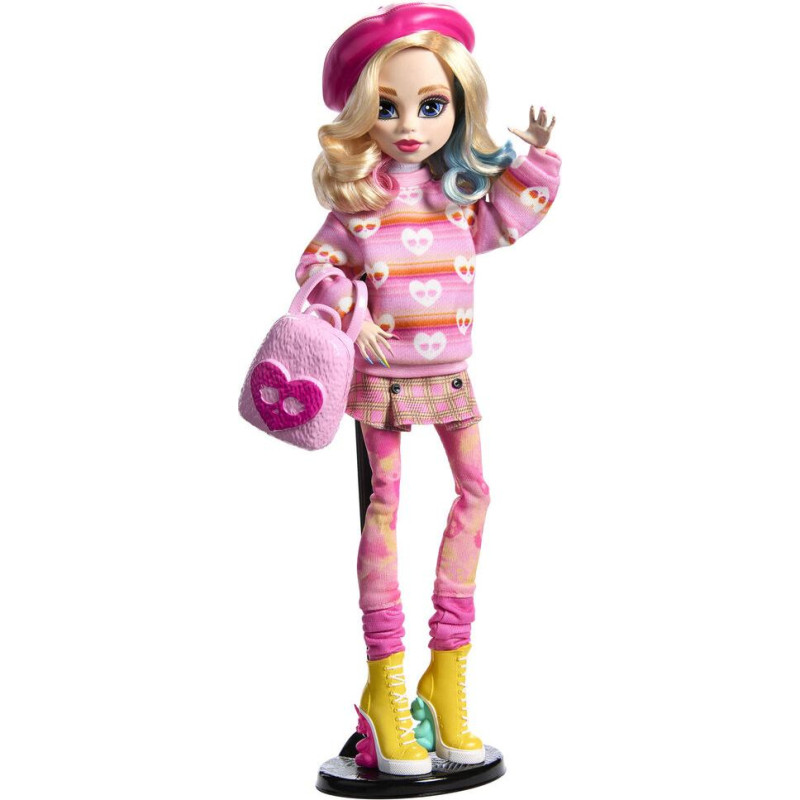 'Monster High-Enid Sinclair-Rozā kleitā lelle ar aksesuāriem - Monster High - HXJ05'