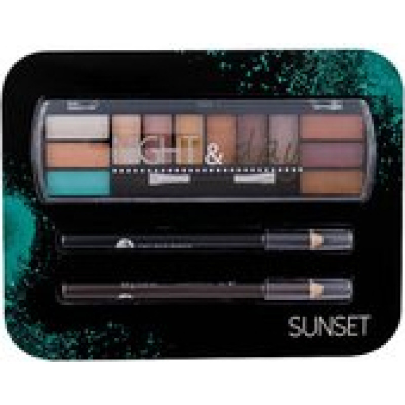2K Night & Day Sunset Eyes Palette - Gift set for eye make-up